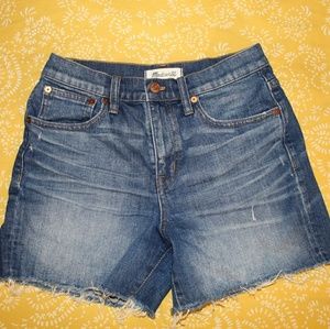 Madewell high-rise denim shorts